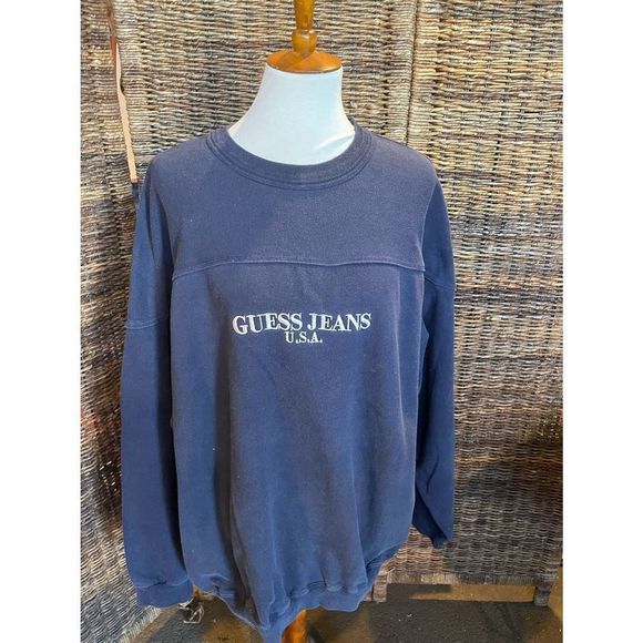 VTG! Authentic Guess Jeans Super Sportswear Sweatshirt L - Picture 6 of 10